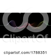 Poster, Art Print Of Abstract Banner With Flowing Particle Dots