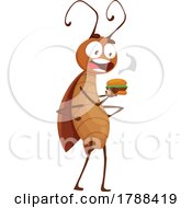 Poster, Art Print Of Cockroach With A Burger