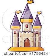 Poster, Art Print Of Purple Turreted Castle