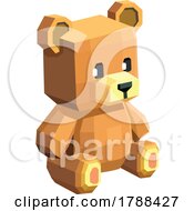 Poster, Art Print Of Low Poly Teddy Bear