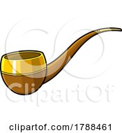 Cartoon Gold And Wood Pipe