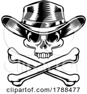 02/05/2023 - Cowboy Hat Western Skull Pirate Cross Bones