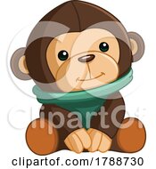 Poster, Art Print Of Cute Sitting Monkey