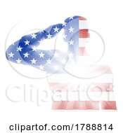 Flag Soldier Salute Veteran Day Silhouette by AtStockIllustration