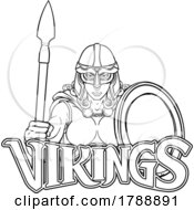 Poster, Art Print Of Viking Trojan Spartan Celtic Warrior Knight Woman