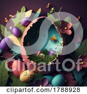 Poster, Art Print Of Abstract Easter Egg Background