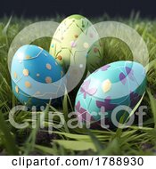Abstract Easter Egg Background