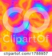 Poster, Art Print Of Abstract Background With A Heat Map Styled Design
