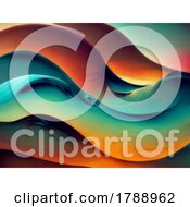 Poster, Art Print Of 3d Abstract Waves For Colourful Wallpaper