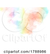 Poster, Art Print Of Pastel Coloured Hand Painted Watercolour Background