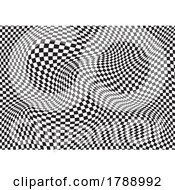 Poster, Art Print Of Abstract Optical Illusion Checker Board Background