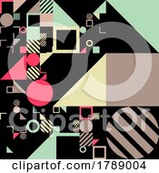 Poster, Art Print Of Abstract Retro Geometric Pattern Background