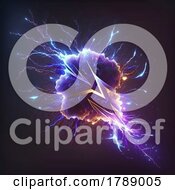 Poster, Art Print Of Abstract Lightning Background Design