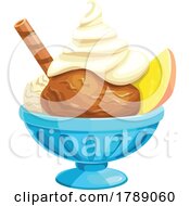 Poster, Art Print Of Ice Cream With A Waffle Stick