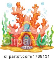Poster, Art Print Of Under Sea Coral Fairy Or Mermaid House