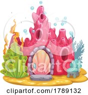 Poster, Art Print Of Under Sea Coral Fairy Or Mermaid House