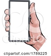 Phone Hand Comic Book Pop Art Cartoon Illustration