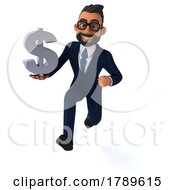Poster, Art Print Of 3d Indian Business Man On A White Background