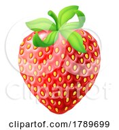 Poster, Art Print Of Strawberry Cartoon Emoji Emoticon Icon