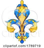 Poster, Art Print Of Fleur De Lis Flower Heraldry Lily Floral Crest