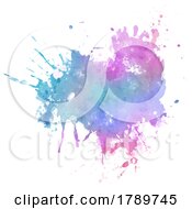 Abstract Detailed Watercolour Splatter Design
