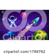 Poster, Art Print Of Astronaut In Outer Space