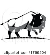 Poster, Art Print Of Black And White Bison