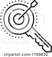 Target Key Icon by Vector Tradition SM
