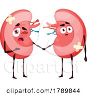 Bandaged Kidneys Holding Hands by Vector Tradition SM