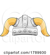 Cartoon Horned Viking Helmet
