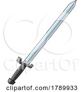 Poster, Art Print Of Cartoon Viking Sword Weapon