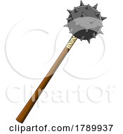 Cartoon Viking Mace Weapon