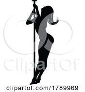 03/08/2023 - Pole Dancing Woman Silhouette