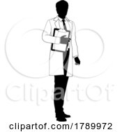 03/08/2023 - Scientist Engineer Survey Clipboard Man Silhouette