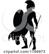 03/07/2023 - Spartan Silhouette Gladiator Trojan Greek Warrior