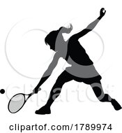 03/07/2023 - Tennis Player Woman Sports Person Silhouette