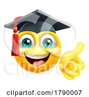 Poster, Art Print Of Education School College Graduate Emoji Emoticon