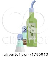 03/08/2023 - Olive Oil Salt And Pepper Shakers Illustration