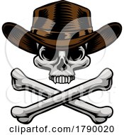 03/08/2023 - Cowboy Hat Western Skull Pirate Cross Bones