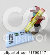 03/09/2023 - 3D Cartoon Lumberjack Character