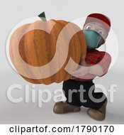 Poster, Art Print Of 3d Cartoon Lumberjack Character