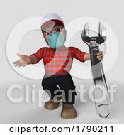 03/10/2023 - 3D Cartoon Lumberjack Character
