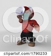 3D Cartoon Lumberjack Character