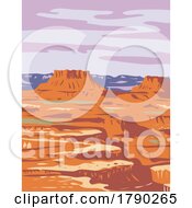 Poster, Art Print Of Island In The Sky In Canyonlands National Park Moab Utah Wpa Poster Art