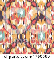 Poster, Art Print Of Abstract Ikat Styled Pattern Design Background