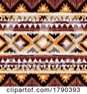 Poster, Art Print Of Ethnic Styled Abstract Ikat Styled Pattern Design 0203