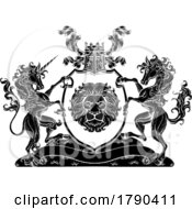 Crest Unicorn Horse Coat Of Arms Lion Shield Seal