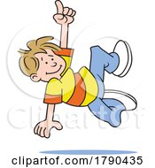 Poster, Art Print Of Cartoon Boy Jumping
