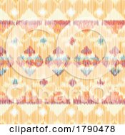 Poster, Art Print Of Ethnic Pattern Background In Ikat Style