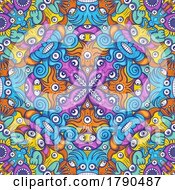 Sea Creatures Kaleidoscope Pattern by Zooco #COLLC1790487-0152